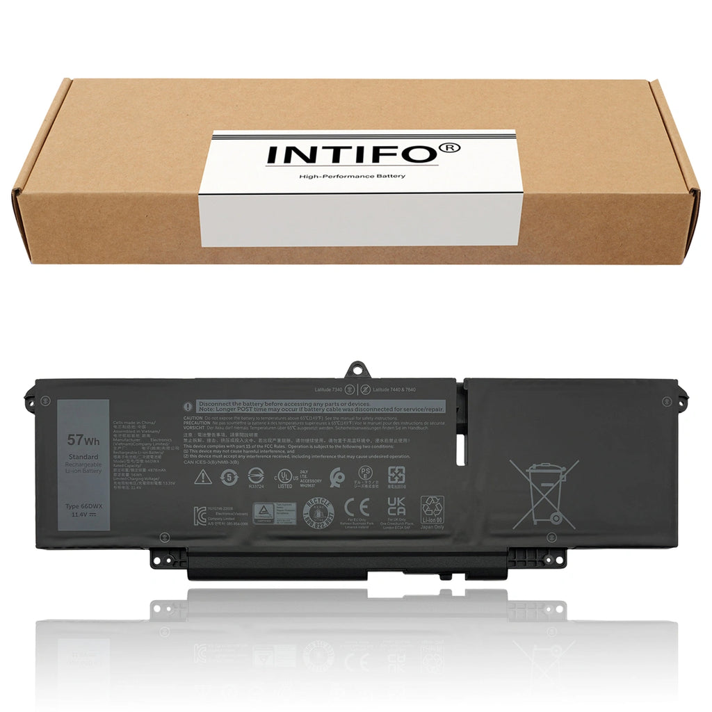 INTIFO 66DWX Laptop Battery Compatible with Dell Latitude 7340 7350 7440 7450 7640 7650 0HYH8