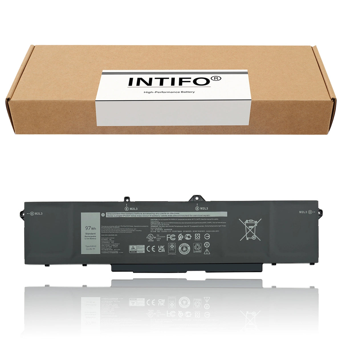 INTIFO 9JRV0 Laptop Battery Compatible with Dell Latitude 15 5521 5531 Precision 15 3561 Alienware m17 R5 AMD 05RGW