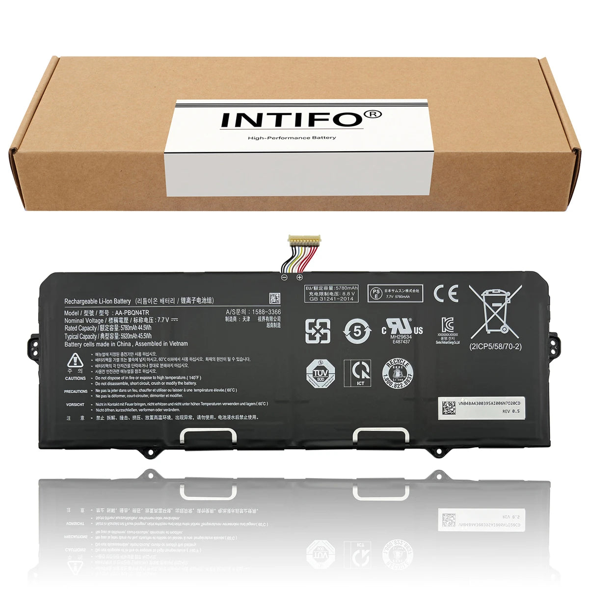 INTIFO AA-PBQN4TR Laptop Battery Compatible with Samsung Galaxy Chromebook 2 XE530QDA 13.3" Series