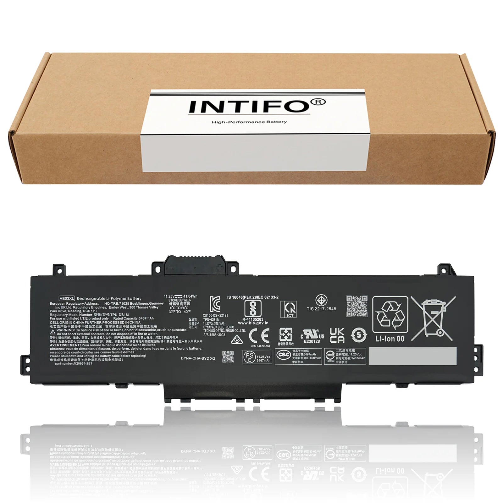 INTIFO AE03XL Laptop Battery Compatible with HP 240 245 250 255 G10 14-EE 14T-EP 15-FC