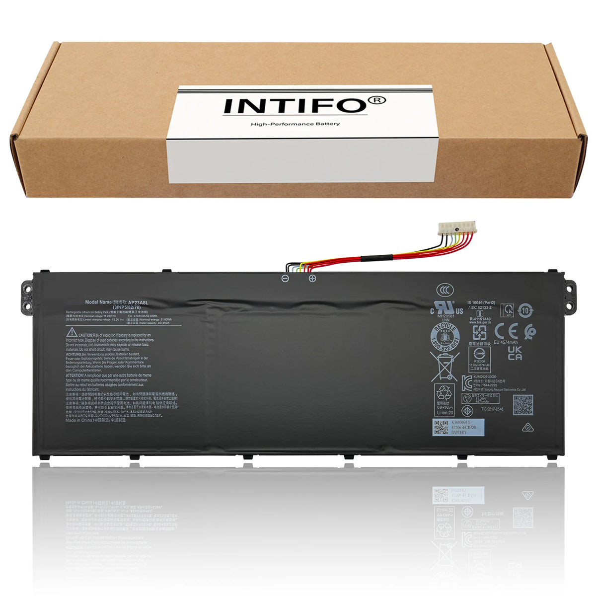 INTIFO AP23A8L Laptop Battery Compatible with Acer Aspire 3 A315-24P-R06N Extensa 15 EX215-23-R08A