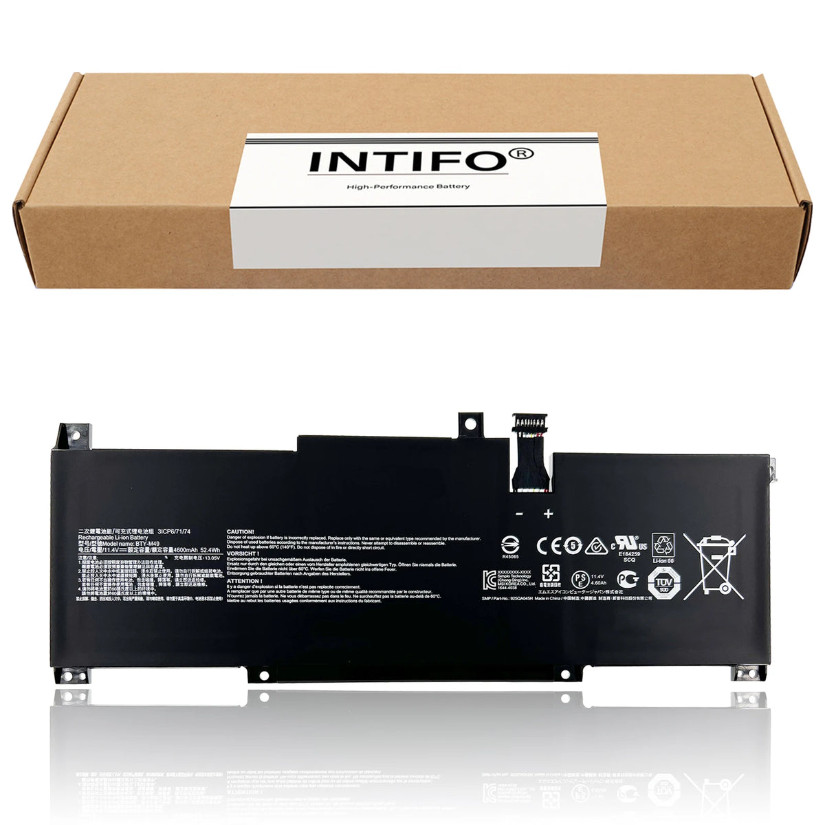 INTIFO BTY-M49 Laptop Battery Compatible with MSI MS-14C1 Prestige 14 A10SC-009 A10RB-015CN i7-10710U