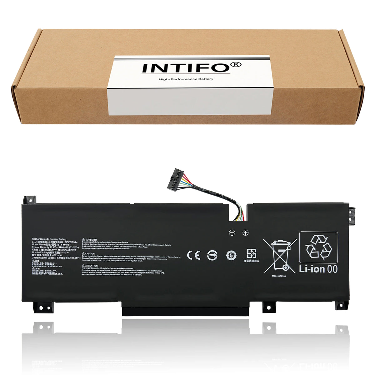 INTIFO BTY-M492 Laptop Battery Compatible with MSI Katana GF66 12UX Pulse GL66 GL76 12UX