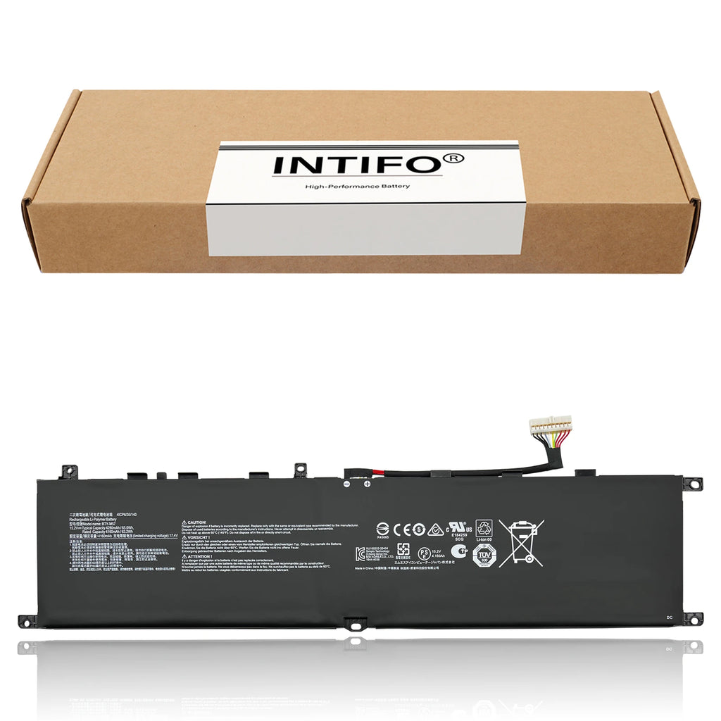 INTIFO BTY-M57 Laptop Battery Compatible with MSI GP66 GP76 Leopard 10UG Vector GP66 GP76 12UE