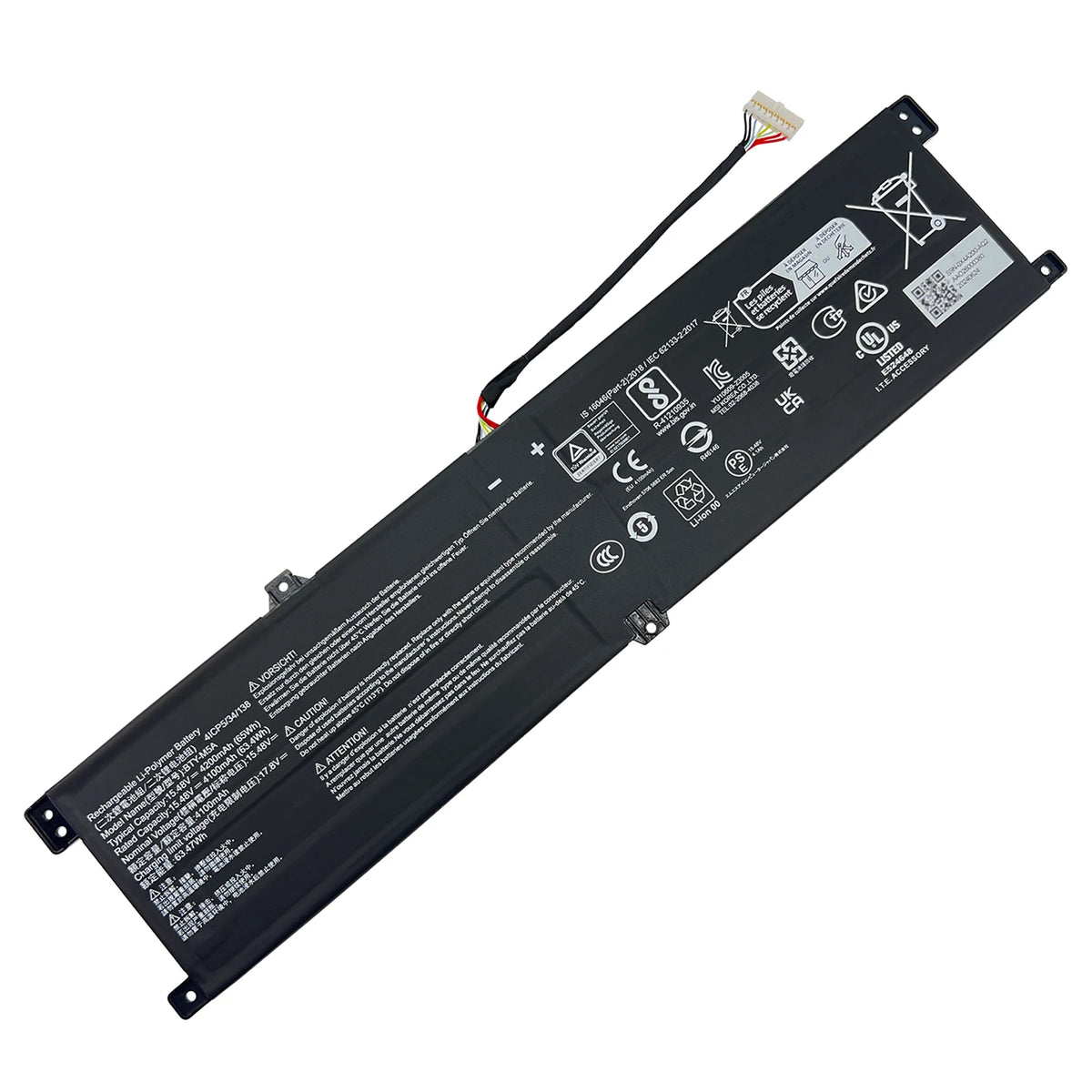 INTIFO BTY-M5A Laptop Battery Compatible with MSI Creator M16 HX C14VEG Sword 16 17 HX B14VEKG