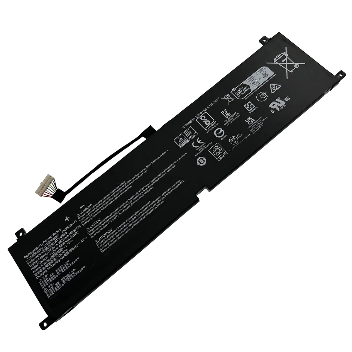 INTIFO BTY-M6M2 Laptop Battery Compatible with MSI Stealth 16 Studio A13VG-056US A13VE MS-15F2