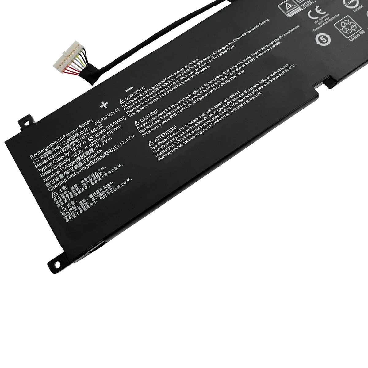 INTIFO BTY-M6M2 Laptop Battery Compatible with MSI Stealth 16 Studio A13VG-056US A13VE MS-15F2