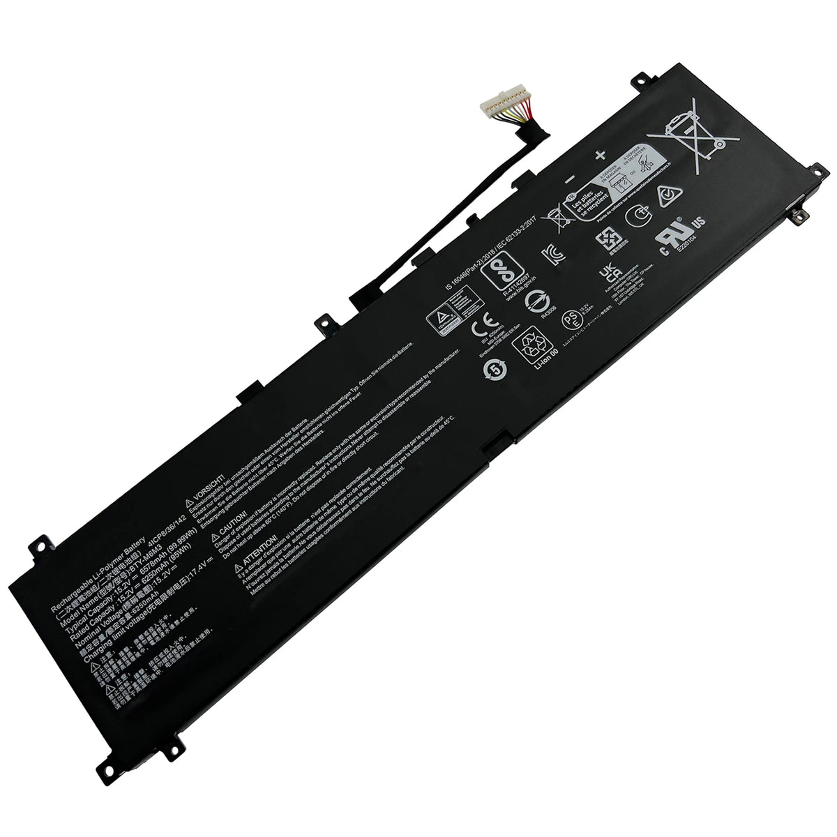 INTIFO BTY-M6M3 Laptop Battery Compatible with MSI Raider GE68HX GE78HX 13VF/13VG/13VI/14VFG/14VGG