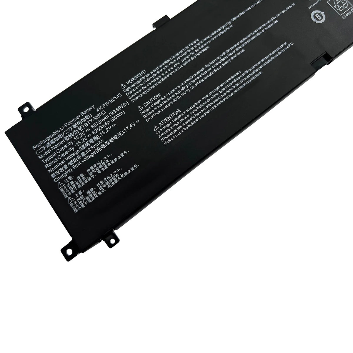 INTIFO BTY-M6M3 Laptop Battery Compatible with MSI Raider GE68HX GE78HX 13VF/13VG/13VI/14VFG/14VGG