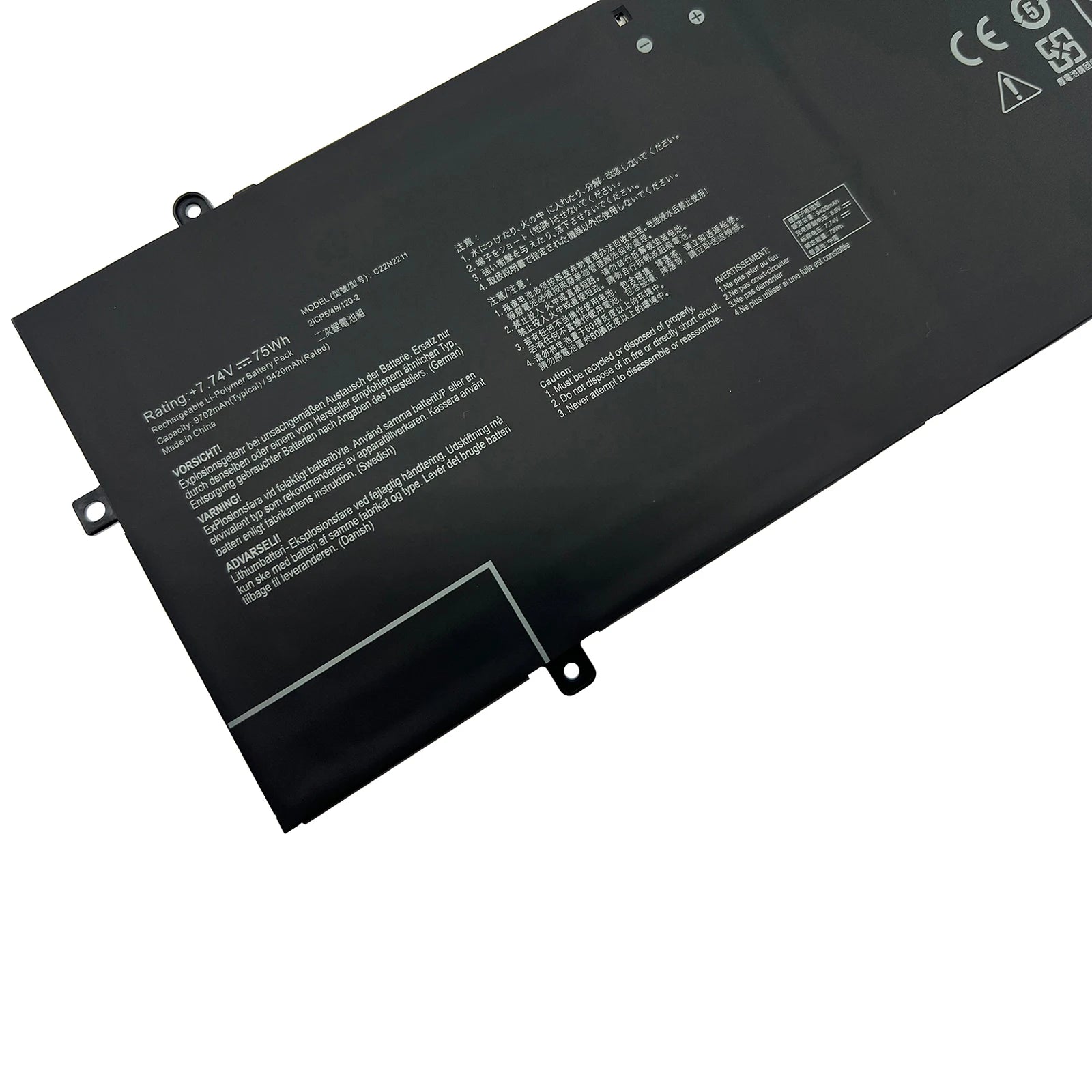 INTIFO C22N2211 Laptop Battery Compatible with Asus Zenbook 14 Q415MA-U5512 OLED UX3405CA-U7512 UX3405ZA