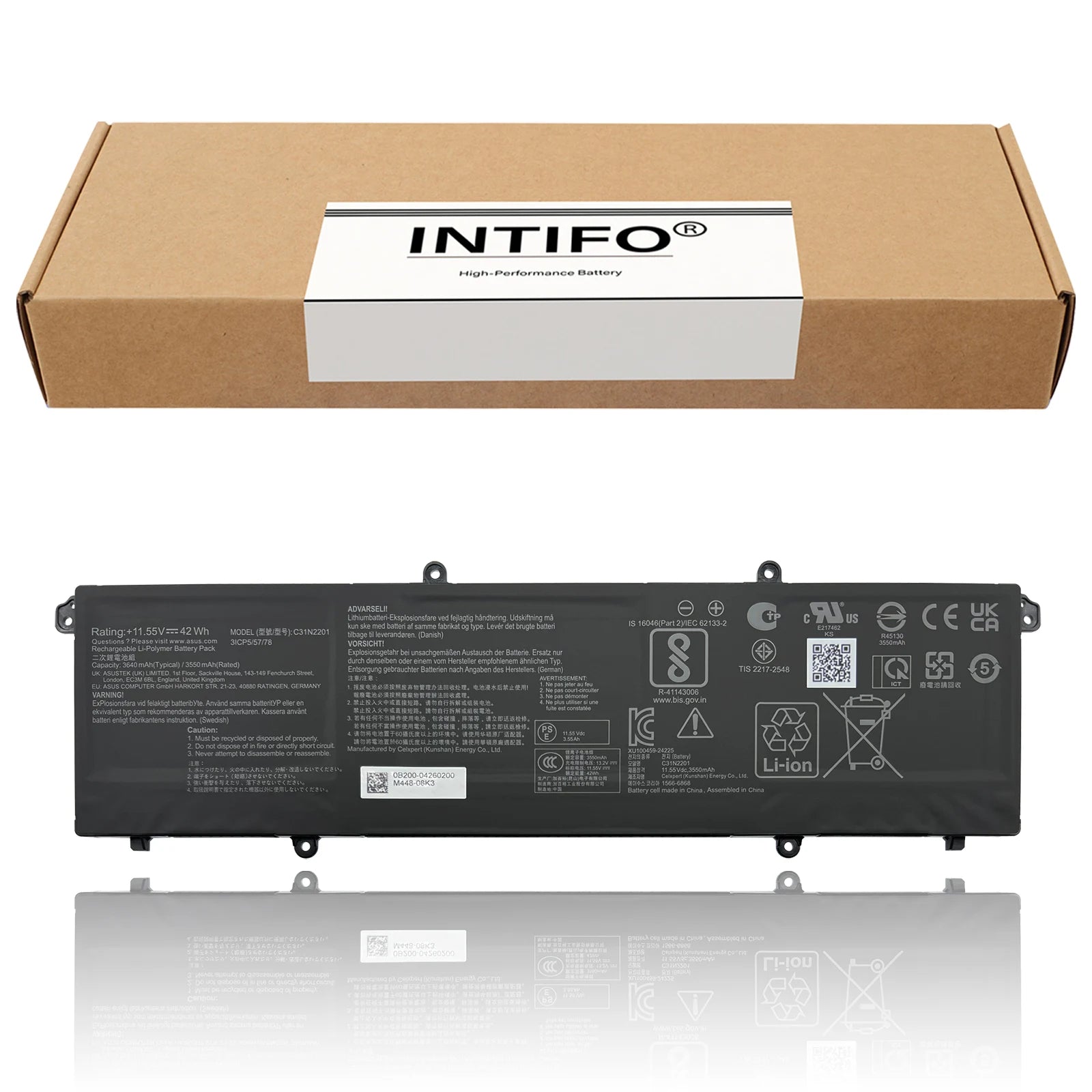 INTIFO C31N2201 Laptop Battery Compatible with Asus Vivobook X1504VA F1605ZA S1605PA