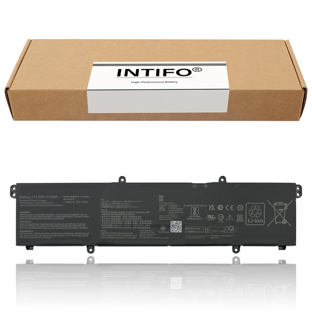INTIFO C31N2204 Laptop Battery Compatible with Asus Vivobook Go 14 E1404FA E1404GA