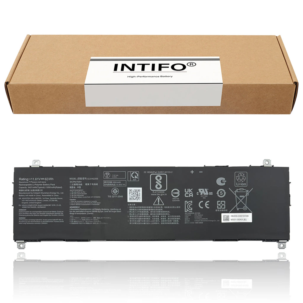 INTIFO C31N2205 Laptop Battery Compatible with Asus Chromebook Vibe CX34 Flip CX3401FBA