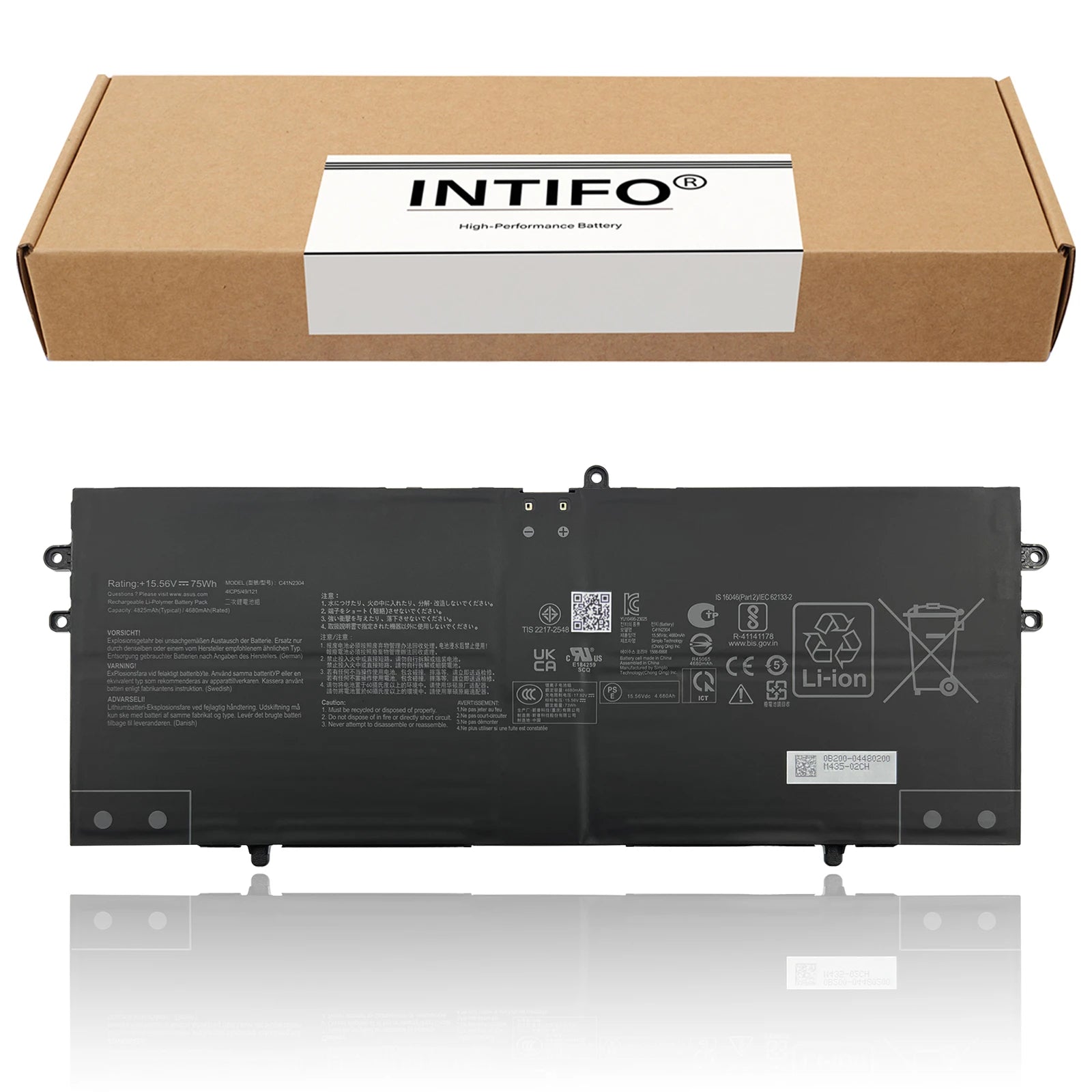 INTIFO C41N2304 Laptop Battery Compatible with Asus Vivobook S 14 OLED M5406 15 S5507 16 S5606 M5606