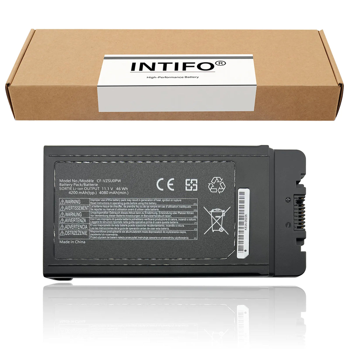 INTIFO CF-VZSU0PW Laptop Battery Compatible with Panasonic Toughbook CF-54 CF54 MK1 MK2 MK3 54 Gloved Multi Touch Series 51S CF-54F9001KM