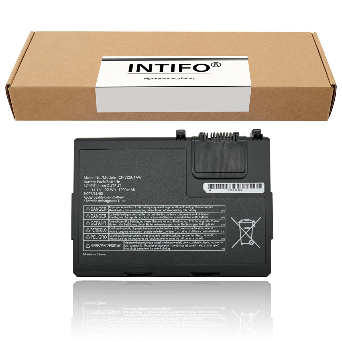INTIFO CF-VZSU1AW Laptop Battery Compatible with Panasonic Toughbook CF-33 CF33 MK1 Notebook CF-VZSU1AR