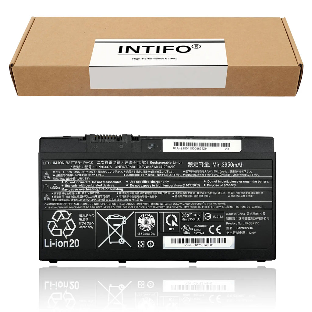 INTIFO FPB0337S Laptop Battery Compatible with Fujitsu Limited Lifebook P727 P728 U727 U729