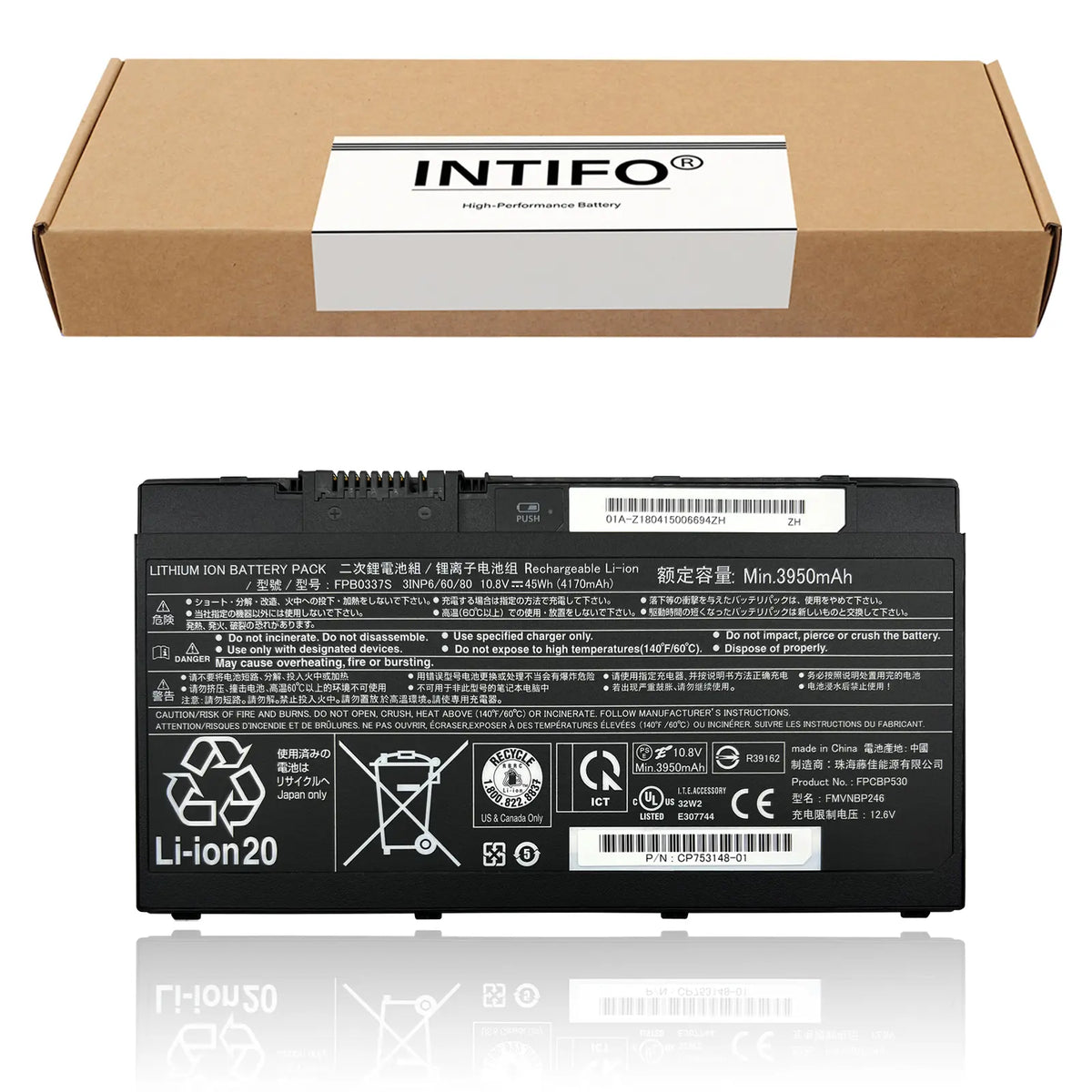 INTIFO FPB0337S Laptop Battery Compatible with Fujitsu Limited Lifebook P727 P728 U727 U729