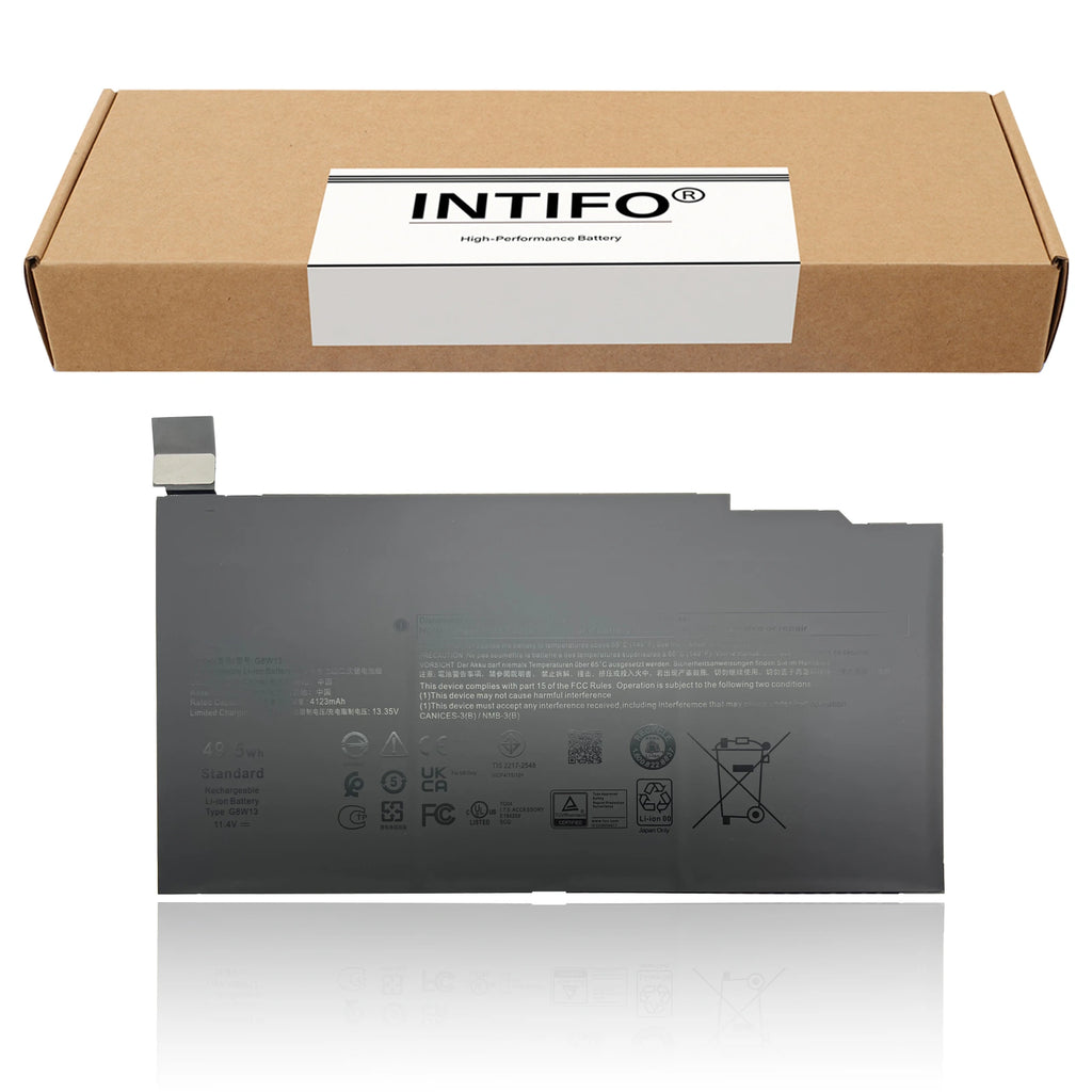 INTIFO G8W13 Laptop Battery Compatible with Dell XPS 13 9315 2-in-1 4G46W 7HFP9