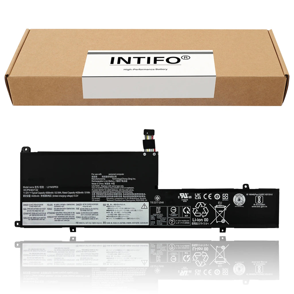 INTIFO L21M3PE0 Laptop Battery Compatible with Lenovo IdeaPad Flex 5-14IAU7 5-14ALC7 L21C3PE0 L21L3PE0