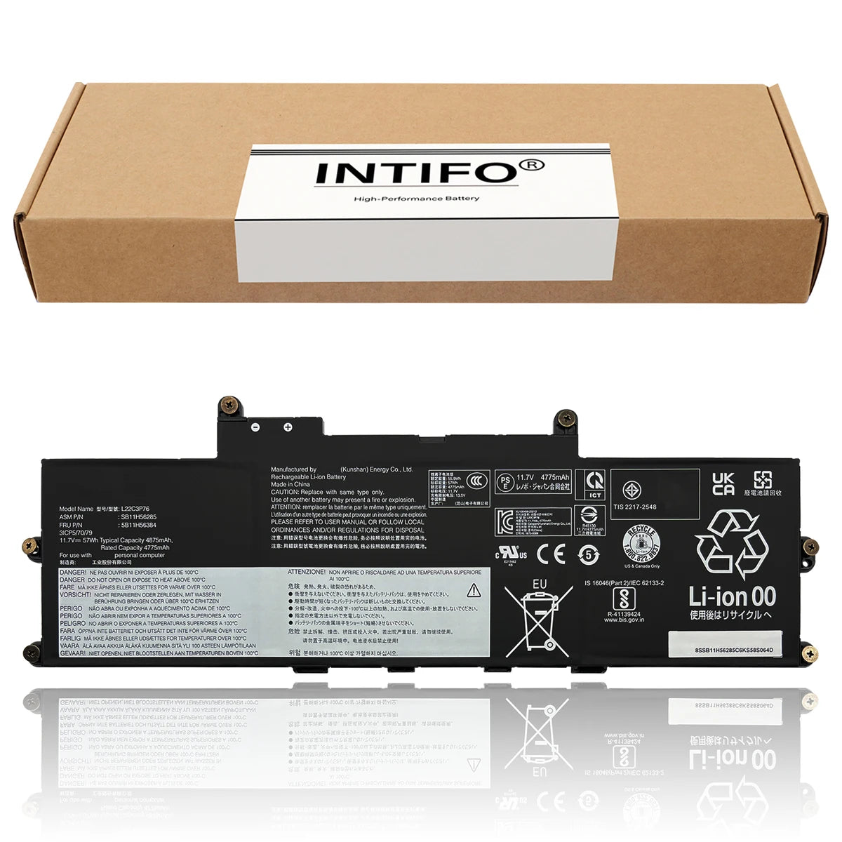 INTIFO L22C3P76 Laptop Battery Compatible with Lenovo ThinkPad X1 Carbon 12th Gen L22B3P73 L22D3P77