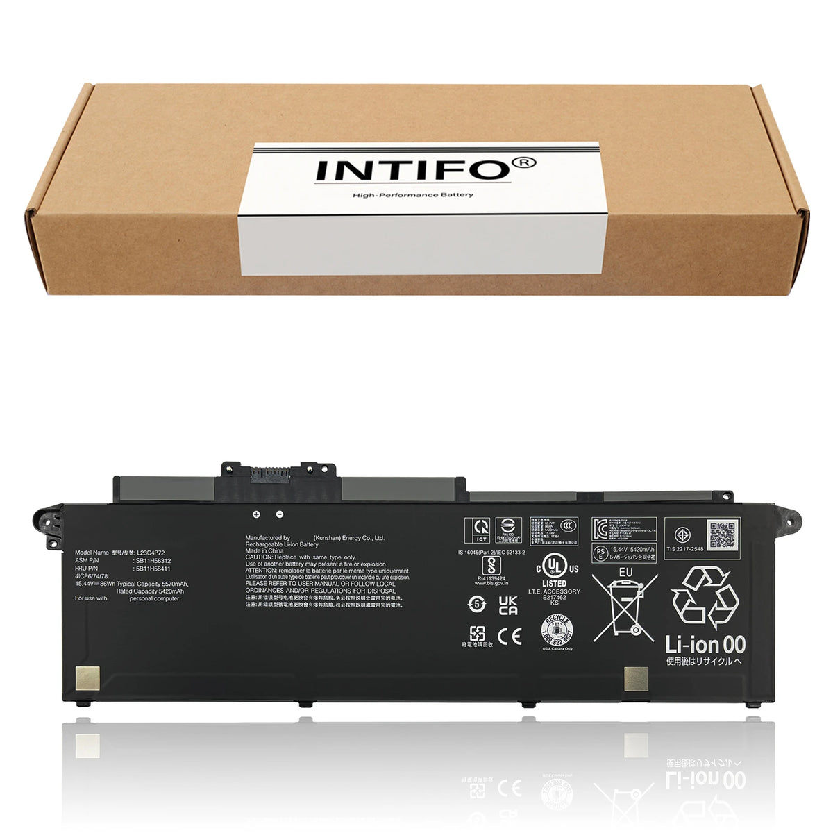 INTIFO L23C4P72 Laptop Battery Compatible with Lenovo ThinkPad T16 Gen 3 Gen 4 ThinkPad P16s Gen 4 L23M4P71 L23C4P71