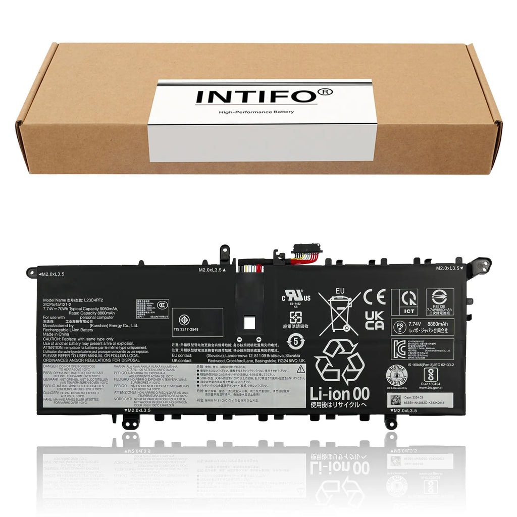 INTIFO L23C4PF2 Laptop Battery Compatible with Lenovo Yoga Slim 7 14Q8X9 Type 83ED L23M4PF2