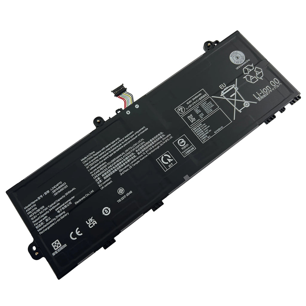 INTIFO L24D4P70 Laptop Battery Compatible with Lenovo 13w 2-in-1 Gen 3 ThinkPad X13 Gen 6 L24B4P70 L24M4P71
