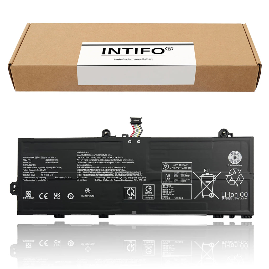 INTIFO L24D4P70 Laptop Battery Compatible with Lenovo 13w 2-in-1 Gen 3 ThinkPad X13 Gen 6 L24B4P70 L24M4P71