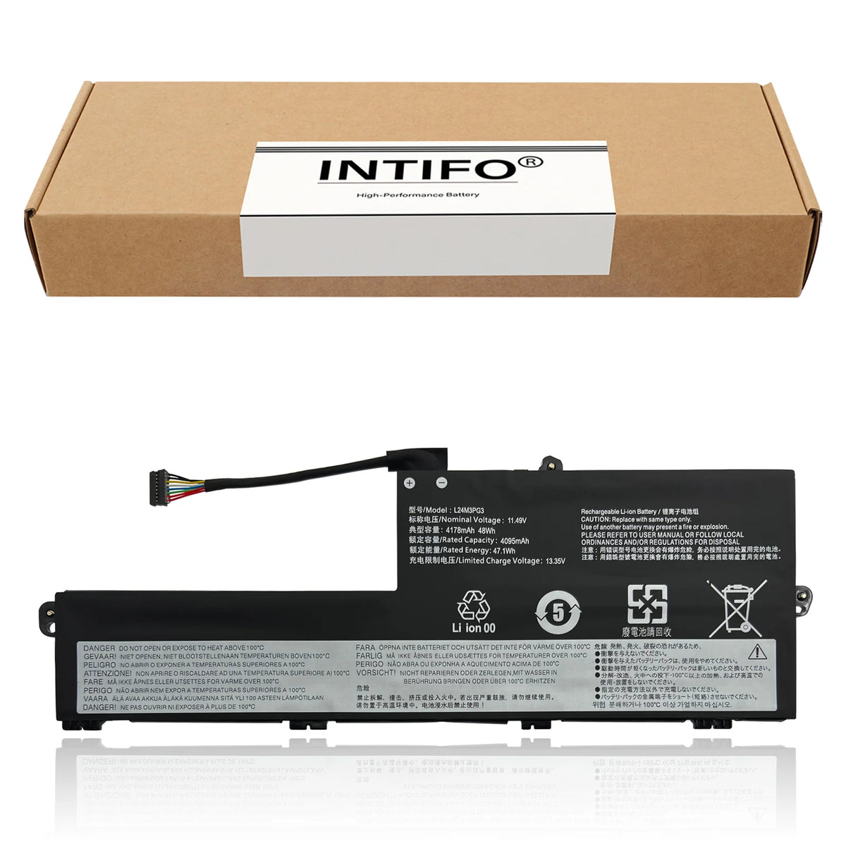 INTIFO L24M3PG3 L24X3PG3 Laptop Battery Compatible with Lenovo J13 IRL ThinkPad E16 Gen 3 ThinkPad E14 Gen 7