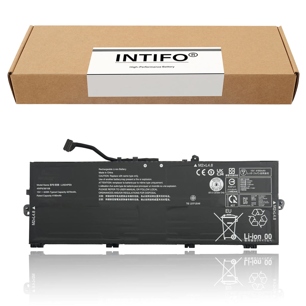 INTIFO L24M4PG5 L25D4PE8 Laptop Battery Compatible with Lenovo ThinkPad E14 Gen 7 E16 Gen 3 L24D4PG5 L24X4PG5