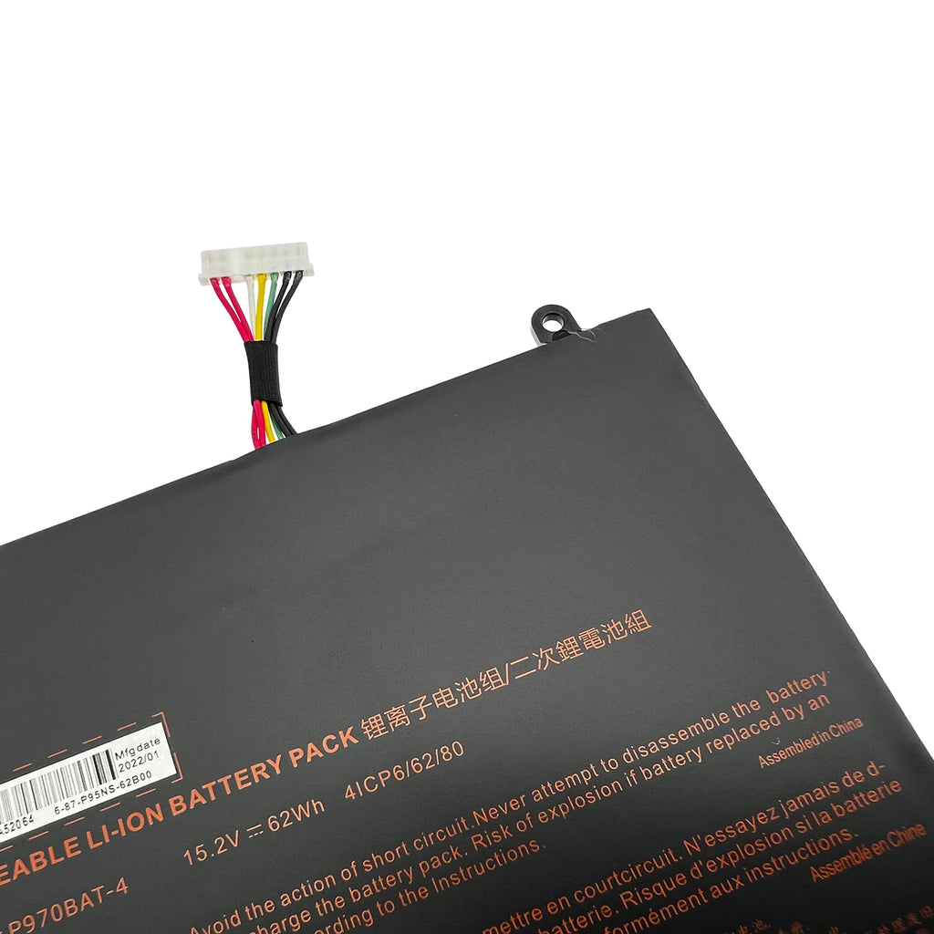 INTIFO P970BAT-4 Laptop Battery Compatible with Clevo P960 P960EN-K Schenker Key 16/17 MEDION Erazer X17801