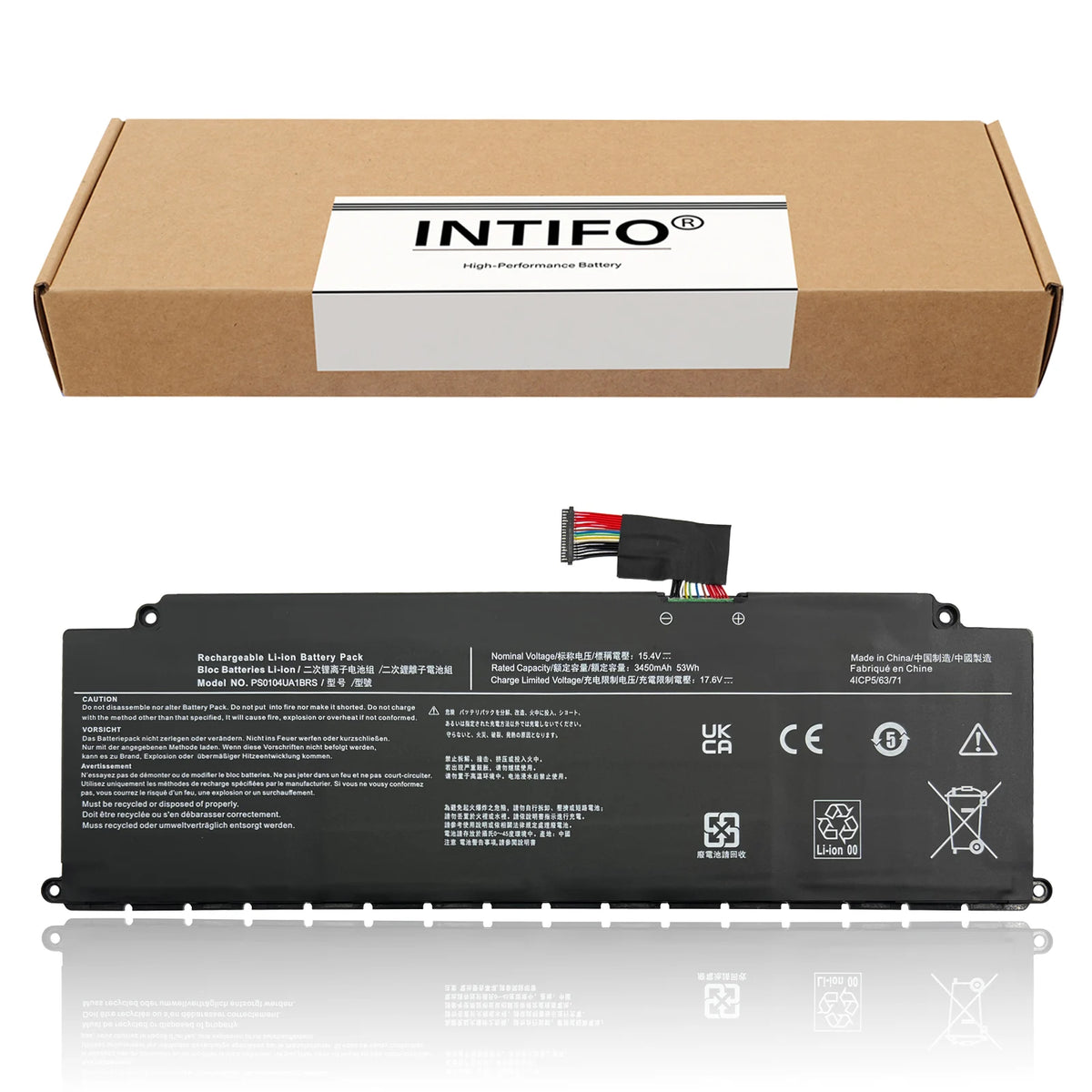 INTIFO PS0104UA1BRS Laptop Battery Compatible with Toshiba Dynabook U30 Tecra A40-J A50-J Portege X40-K