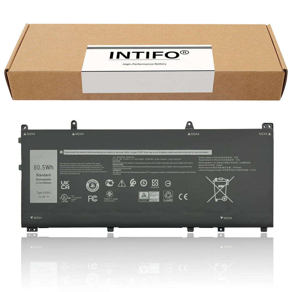 INTIFO VG661 Laptop Battery Compatible with Dell Alienware X14 R1 R2 GD3C9 V4N84